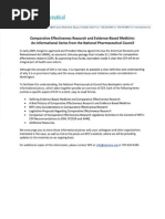 Download Comparative Effectiveness Research CER Toolkit by National Pharmaceutical Council SN17612901 doc pdf