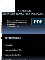 RH y Embarazo