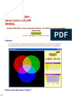 Colour Theory - Newton's Color Wheel Software