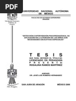 Deteccion e Intervencion Psicopedagogica