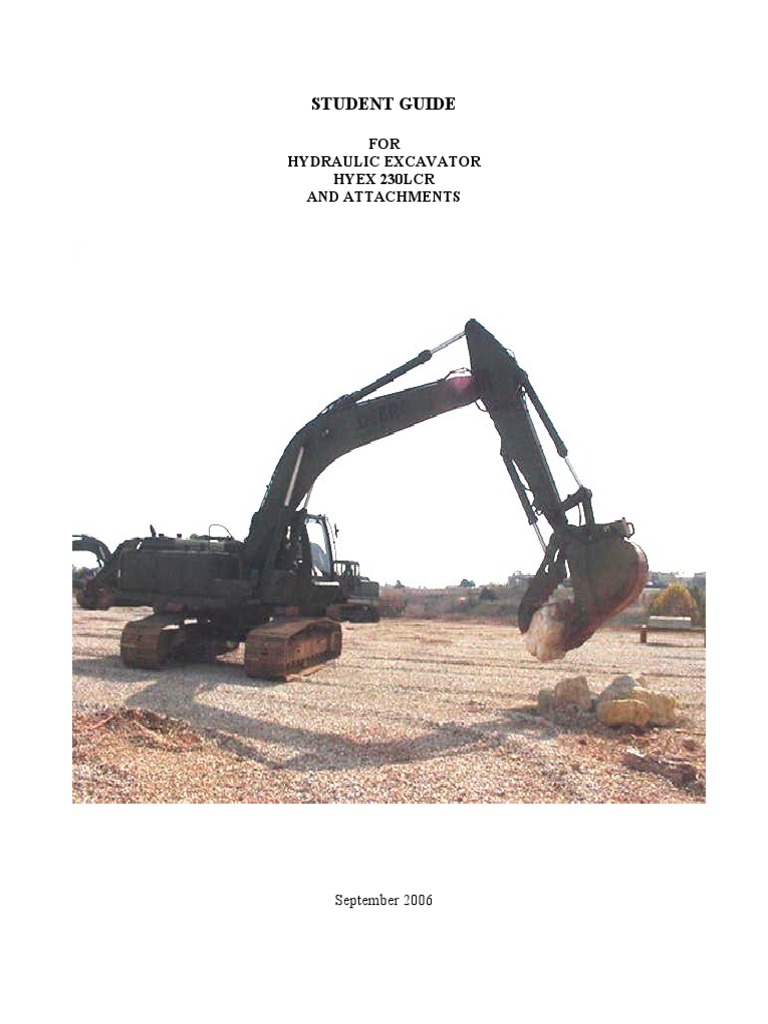 Army HYEX 230LCR Excavator Guide | PDF | Machines | Mechanical Engineering