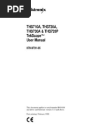 Tektronix THS720A User Manual