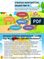 Aplikasi Strategi Kontekstual Dalam P&P PJ