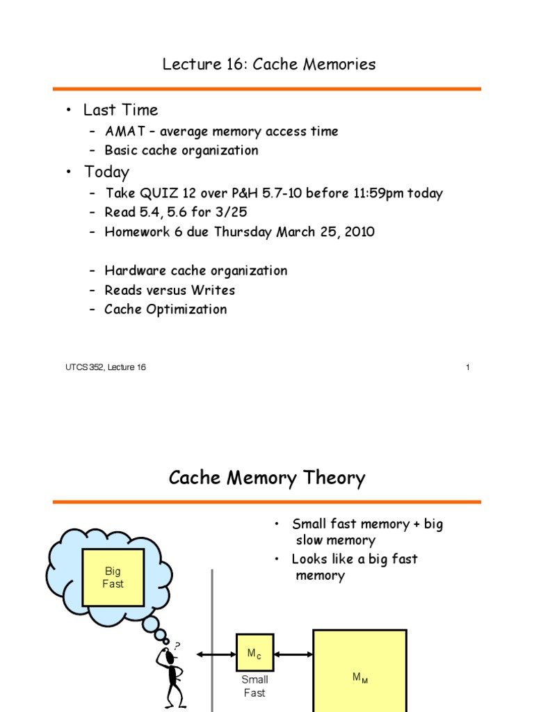 Cache Memory Organization and Optimization | PDF