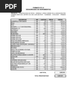 Desagregado de Herramientas