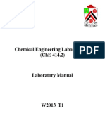 Chemical Engineering 414 Lab Manual 2013