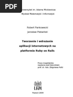 Download Tworzenie i wdraanie aplikacji internetowych na platformie Ruby on Rails  Autorzy Robert Pankowecki oraz Jarosaw Plebaski by Robert Pankowecki SN17617499 doc pdf