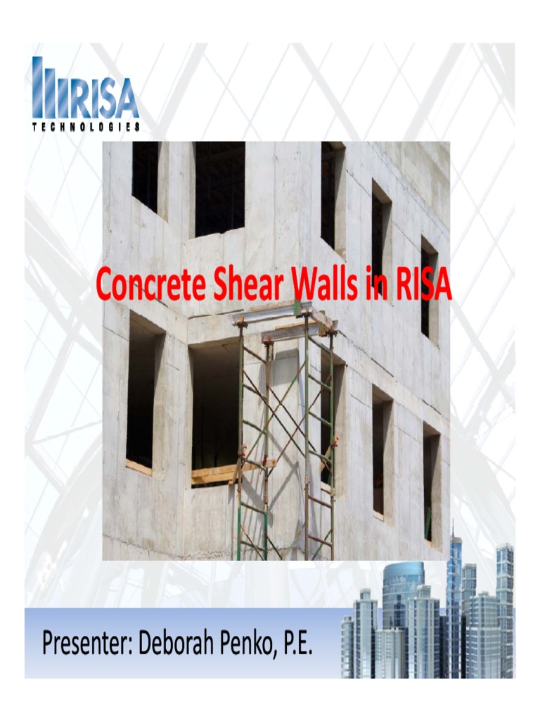 Concrete Shear Wall Design in RISA | PDF | Beam (Structure) | Concrete