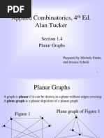 Applied Combinatorics, 4 Ed. Alan Tucker: Section 1.4 Planar Graphs