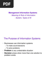 Management Information Systems Meaning & Role of Information