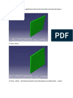 Transient Analysis of A Plate - Applied Load at The Top Mid Node of Plate and Measured Response There Itself