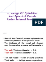Design of Cylindrical and Spherical Vessels Under Internal Pressure