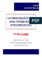 Gas Turbine Modeling by Using Neural Networks Trained On Field Operating Data