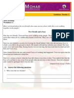 A Robot For Jana - Unit 5 Gulmohar: Reader 3: More Reading Worksheet 1