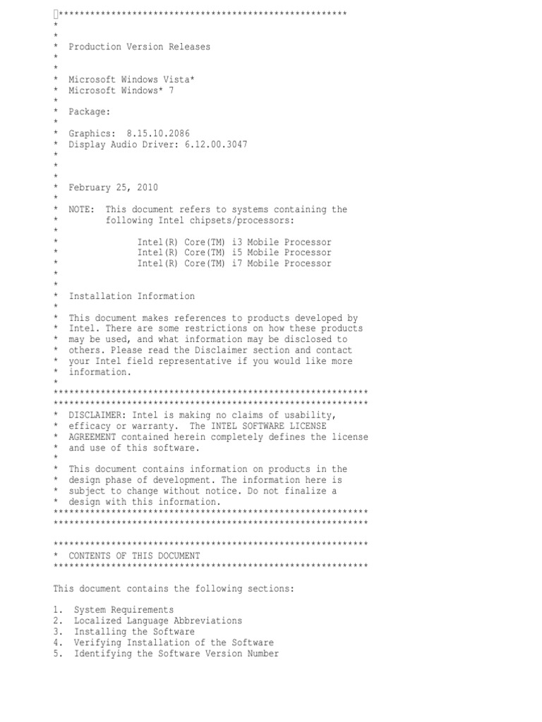 Installation Readme | PDF