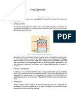 Project Outline: Figure 1: Counter Flow, Induced Draft Cooling Tower