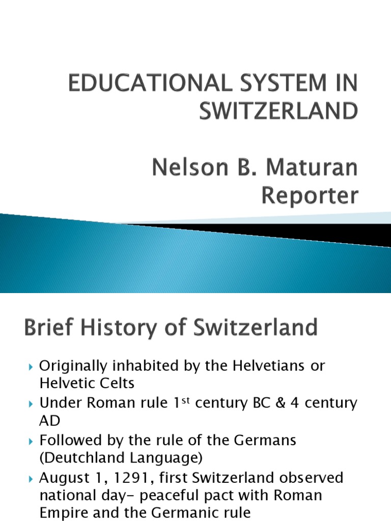 Educational System In Switzerland Pdf Academic Degree Vocational