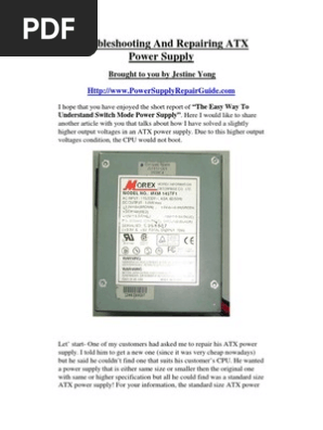 power supply repair guide jestine yong pdf