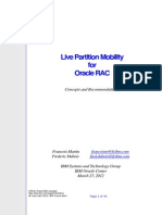 Live Partition Mobility For Oracle RAC
