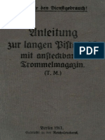 Anleitung zur lange Pistole 08 mit ansteckbarem Trommelmagazin (T.M.) - (tafeln) - 1917