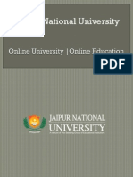 Jaipur National University | Online education