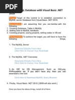 Using MySQL Database With Visual Basic