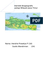 Karakteristik Biogeografis Sosioantropologi Wilayah Jawa Timur