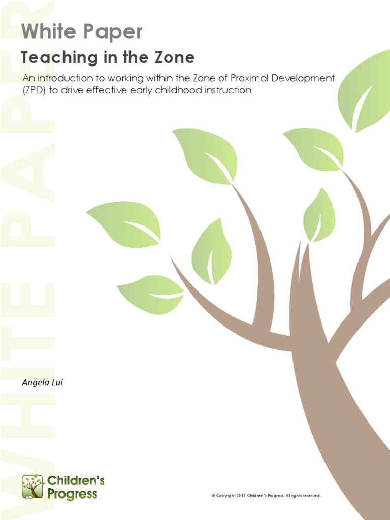 Vygotsky Zone of Proximal Development ZPD Early Childhood Download