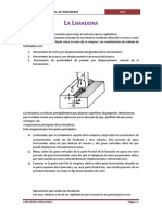 Limadora mecánica: componentes, operaciones y cálculos
