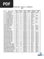 Comand List - Fanuc _ Fronius - Ipb