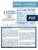 Daily Trade Journal - 15.10.2013