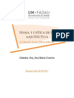 TEOrIA Y CrÍTICA DE LA ArQUITECTUrA