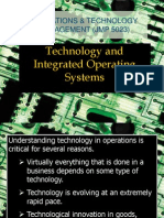 Technology and Integrated Operating Systems: Operations & Technology Management (JMP 5023)