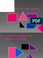 Menghitung perimeter, luas dan isipadu gabungan bentuk dua dimensi