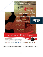 Dossier de Presse Vision Afrique 2013