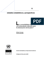 La Convertibilidad Arg. Caso Relevante Para Ecuador