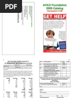 Download  AVKOs 2009 Catalog PrintableFoldable by AVKO Foundation SN17628039 doc pdf