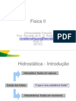 Física II - Introdução à Hidrostática