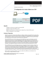 Configuration de SSH Sur Un Routeur Cisco