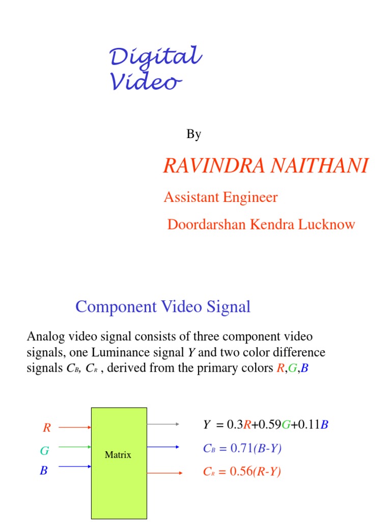 Digital Video Signal Conversion Explained | PDF | Sampling (Signal ...