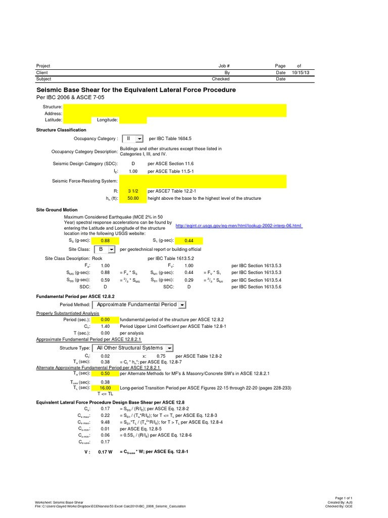 IBC 2006 Seismic Design for Pipes | PDF | Earthquakes | Geotechnical ...