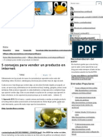5 Consejos para Vender Un Producto en Internet - Paraiso Linux