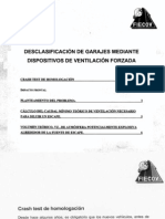 Desclasificacion de Garajes Mediante Ventilacion Forzada