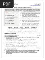 Human Resources Business Partner HR Manager in Cincinnati OH Resume Steve Cheney