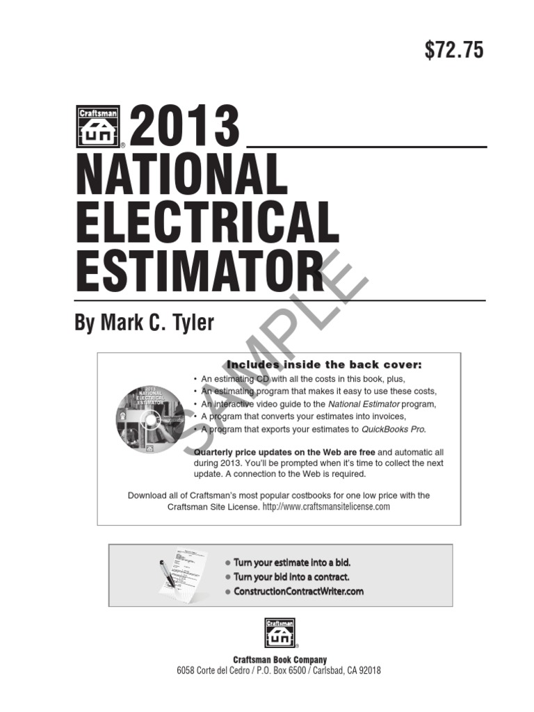 National electrical estimator free download free