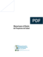 Manual Diseno Proyectos de Salud OPS