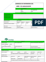 Anamnesis de Enfermeria y Places