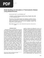 Download Model Building and Simulation of Thermoelectric Module Using Matlab-Simulink by megustalazorra SN176366584 doc pdf