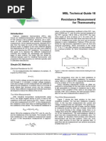 MSL Technical Guide 18 Resistance Measurement For Thermometry