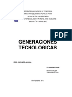 Caracteristicas de Las Generaciones de Las Computadoras